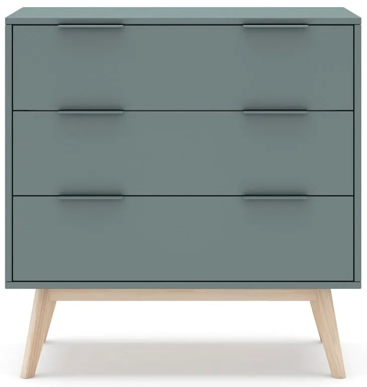 Szarozielona komoda 80x83x40 cm Pisco – Marckeric