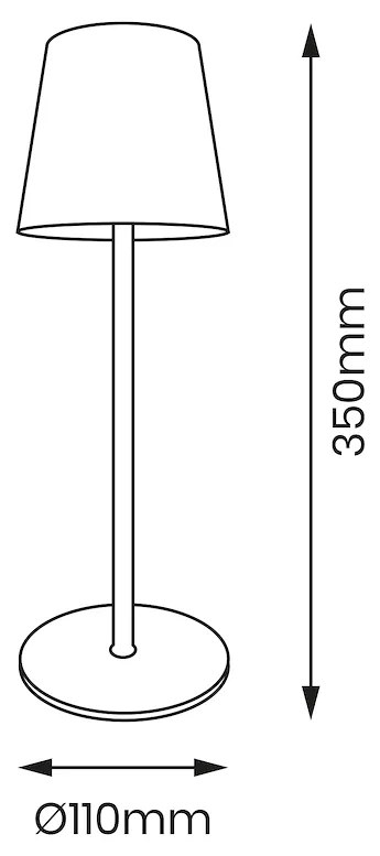 Lampka Biurkowa Virgin 3W 3CCT IP44 Bateria