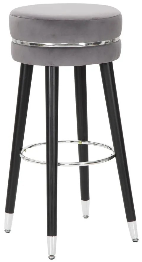 Szary tapicerowany hoker (wysokość siedziska 74 cm) Paris – Mauro Ferretti