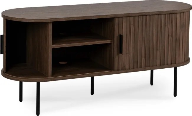 Szafka RTV do Salonu Dwudrzwiowa TRISH 120 cm Orzech Nowoczesna