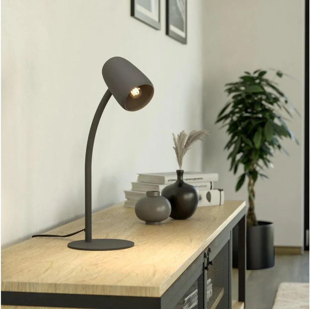 Eglo 901828 - Lampa stołowa CARLO 1xE14/18W/230V czarna