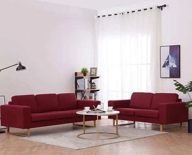 Zestaw wypoczynkowy Ladi 2+3 - Czerwone wino