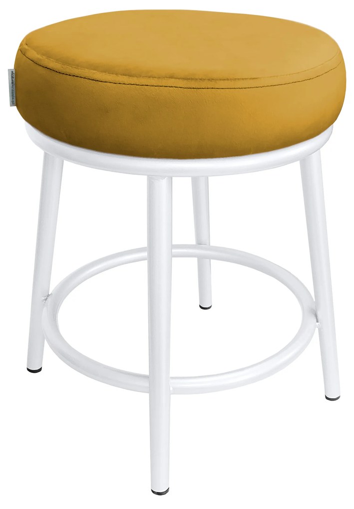 Taboret Ben noga metalowa biała MG15