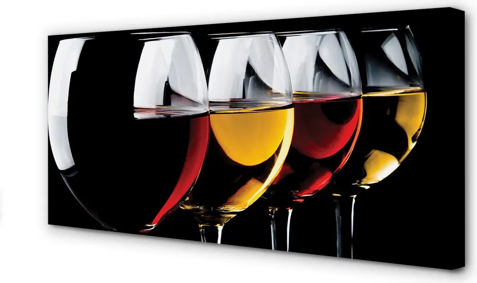 Fotoobraz na płótnie Minimalistyczne Kieliszki W Czerni