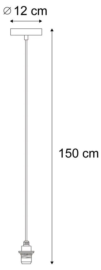 Zewnętrzna lampa wisząca czarna IP44 - Cava