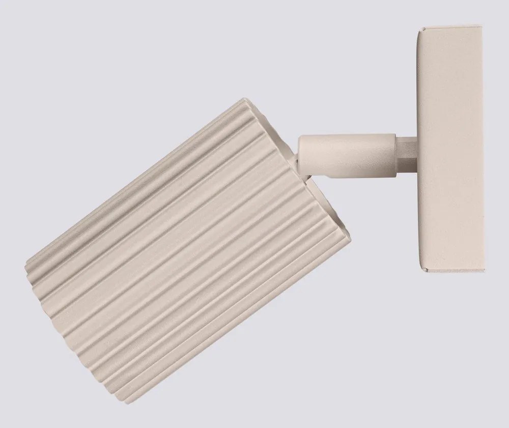 Szarobrązowa metalowa lampa punktowa 8x16 cm Gleam – Sollux