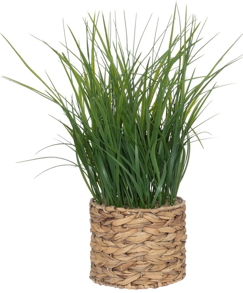 Sztuczna trawa w doniczce z hiacyntu wodnego, wys. 70 cm