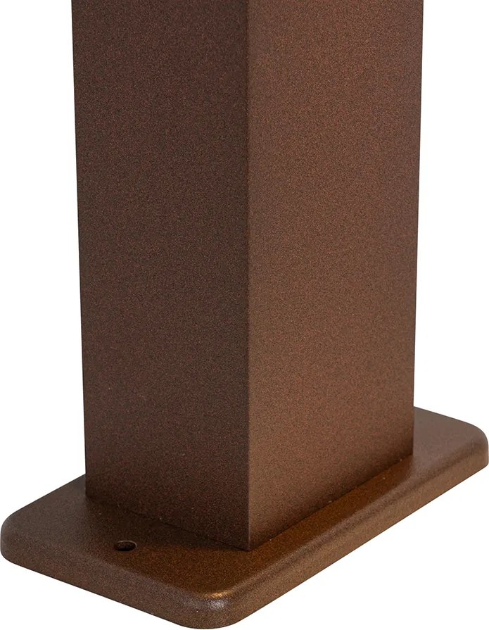 Industrialna lampa stojąca zewnętrzna rdzawo-brązowa 80 cm IP44 - Baleno
