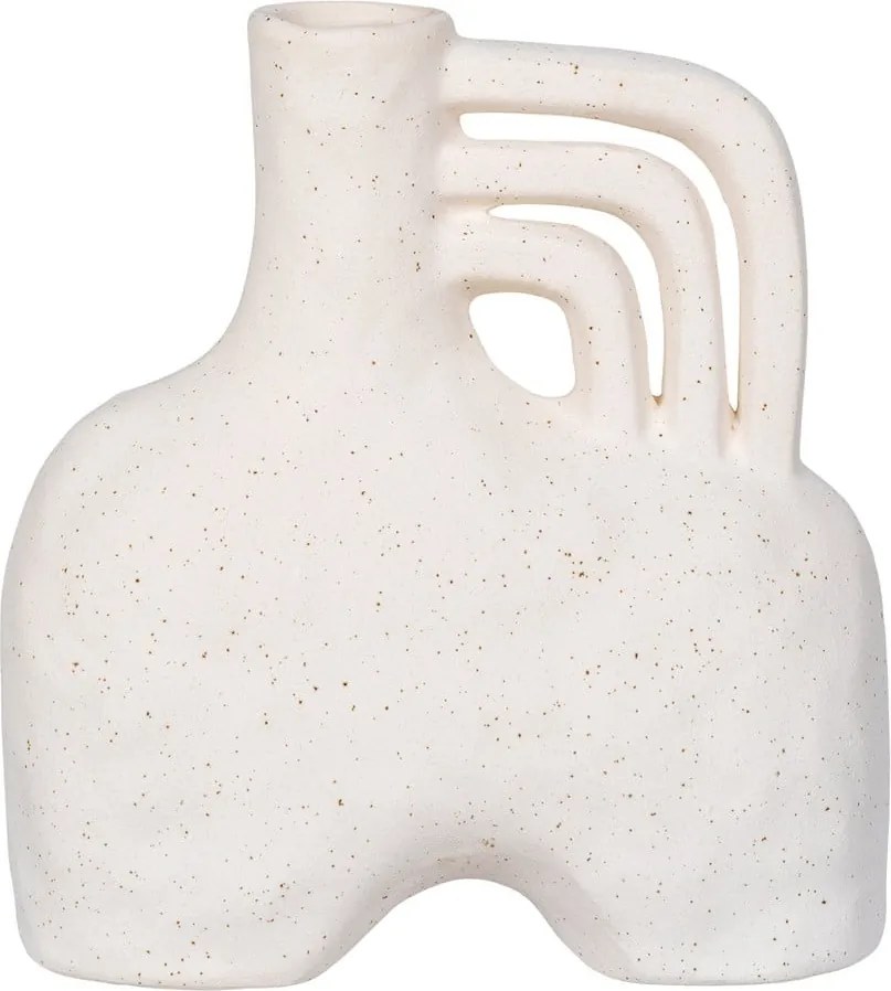 Kremowy ceramiczny wazon (wysokość 19,5 cm) – House Nordic