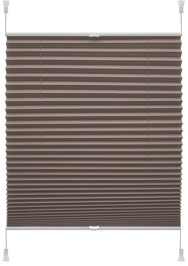 Brązowa roleta 97x150 cm Plisé Verona – Gardinia