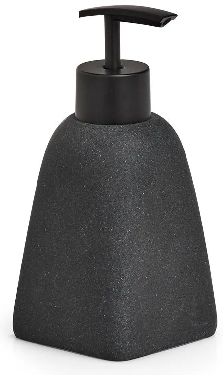 Dozownik z poliresinu DARK STONE, Ø7,1 x 15,7 cm