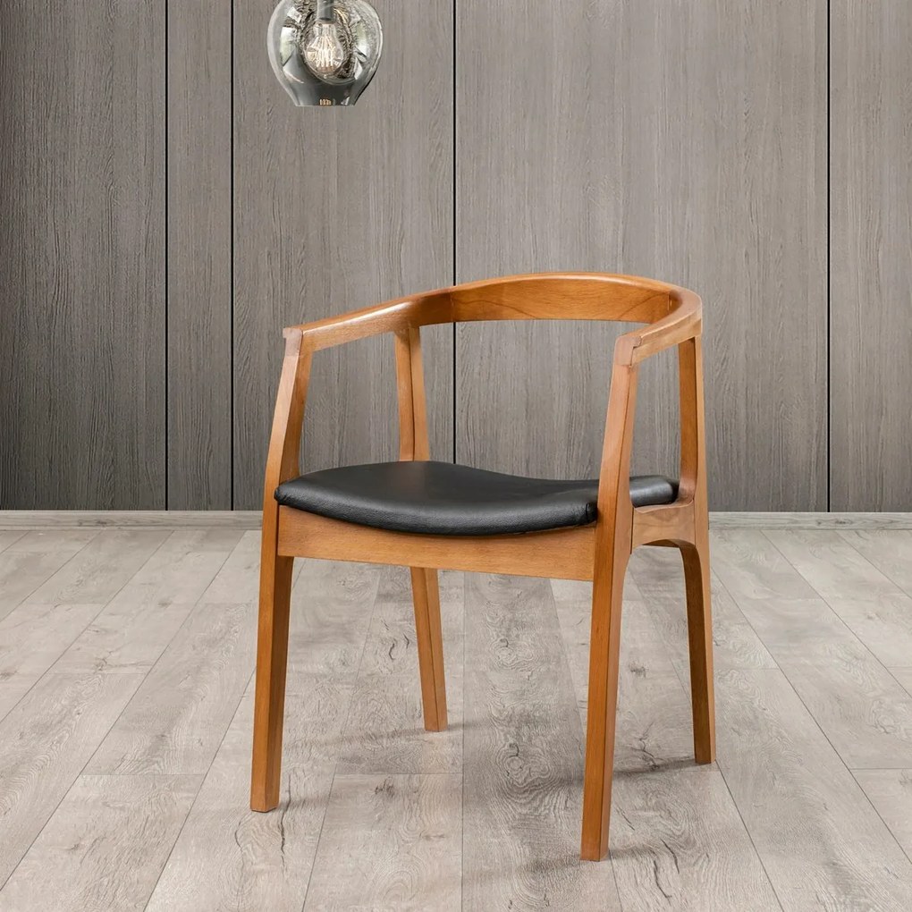 Krzesło do jadalni Albero Black and Walnut