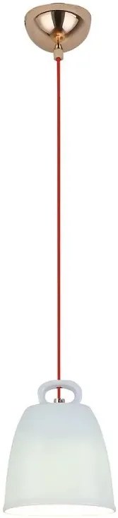 Niebieska lampa wisząca z ceramicznym kloszem - 5X V012 E1-Z15