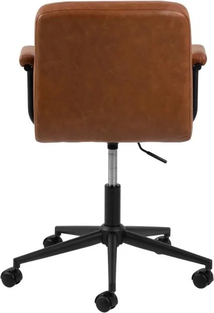 Brązowe krzesło biurowe w stylu retro Cosmo Actona