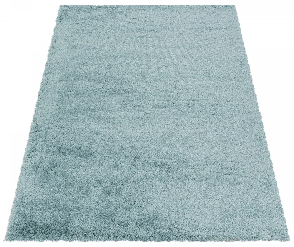 Dywan shaggy Fluffy Super Soft błękitny 120 cm x 170 cm