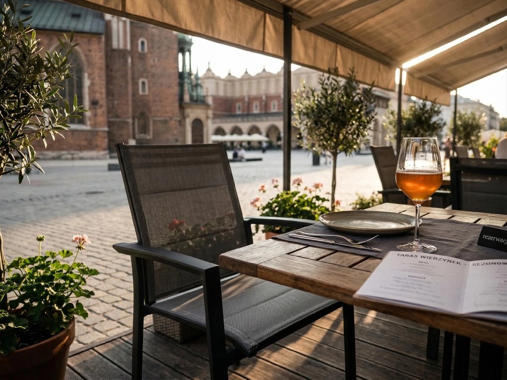 Krzesło ogrodowe aluminiowe antracyt 56x65x88 cm komfortowe wytrzymałe