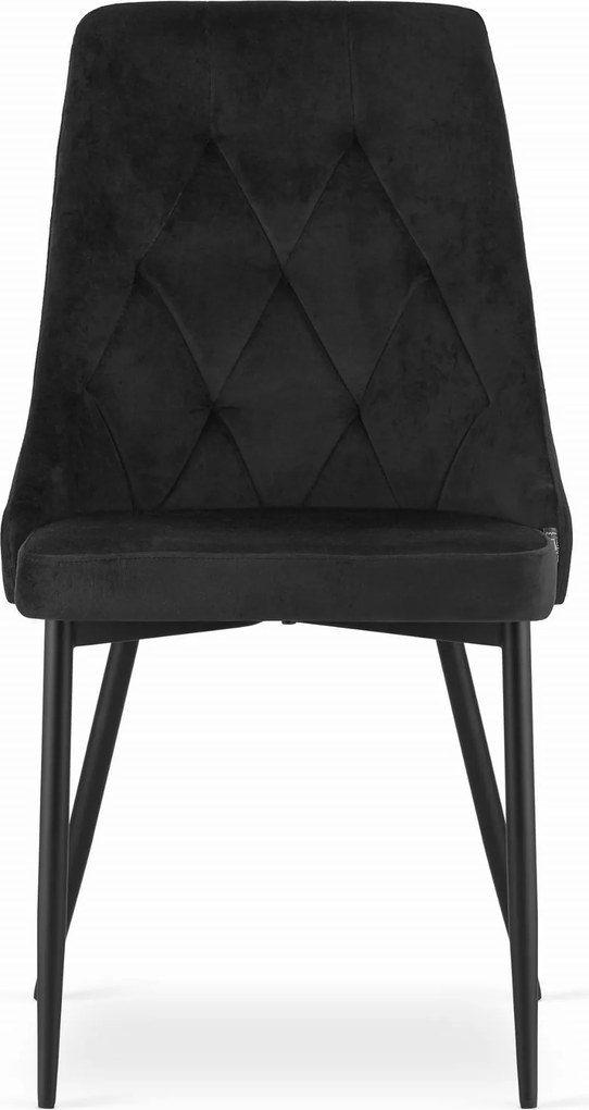 PROMOCJA Czarny aksamitny krzesło do jadalni IMOLA II jakość
