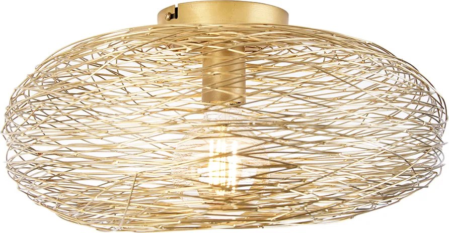 Inteligentna lampa sufitowa złota owalna z WiFi G95 - Sarella