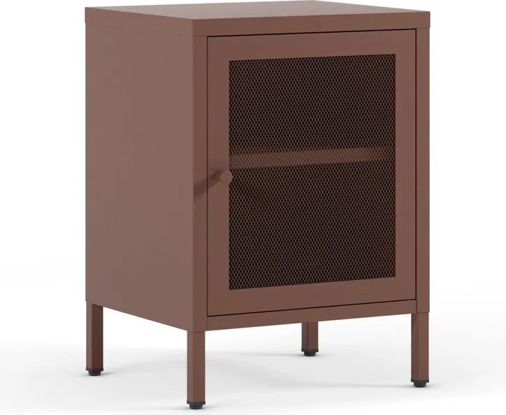 Bordowa szafka nocna Fayna – Marckeric