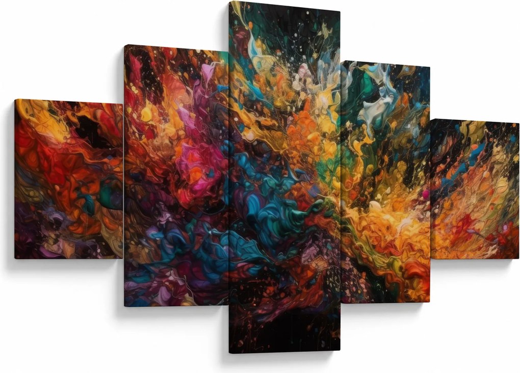 Obraz - Abstrakcja kolorów II. (125x70 cm)