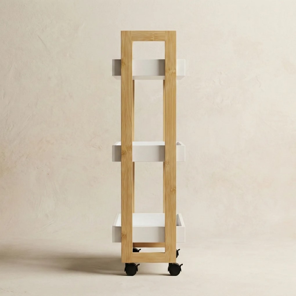 Wąski regał na kółkach ASEM, 80 cm