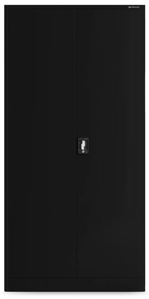 Szafa warsztatowa na narzędzia z tablicami perforowanymi czarna, 920x1850x500 mm: BRUNO All Black