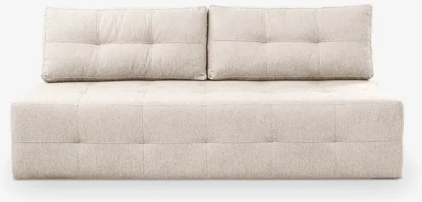 Sofa z Funkcją Spania MORANA Kremowa Nowoczesna