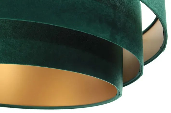 Zielona lampa wisząca glamour nad stół - S441 Ontario 10X