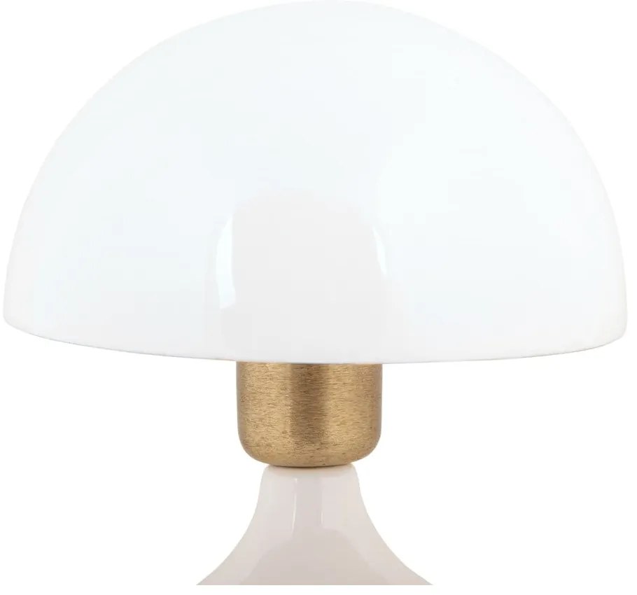 Biała lampa stołowa z metalowym kloszem (wysokość 23 cm) Binc – Leitmotiv