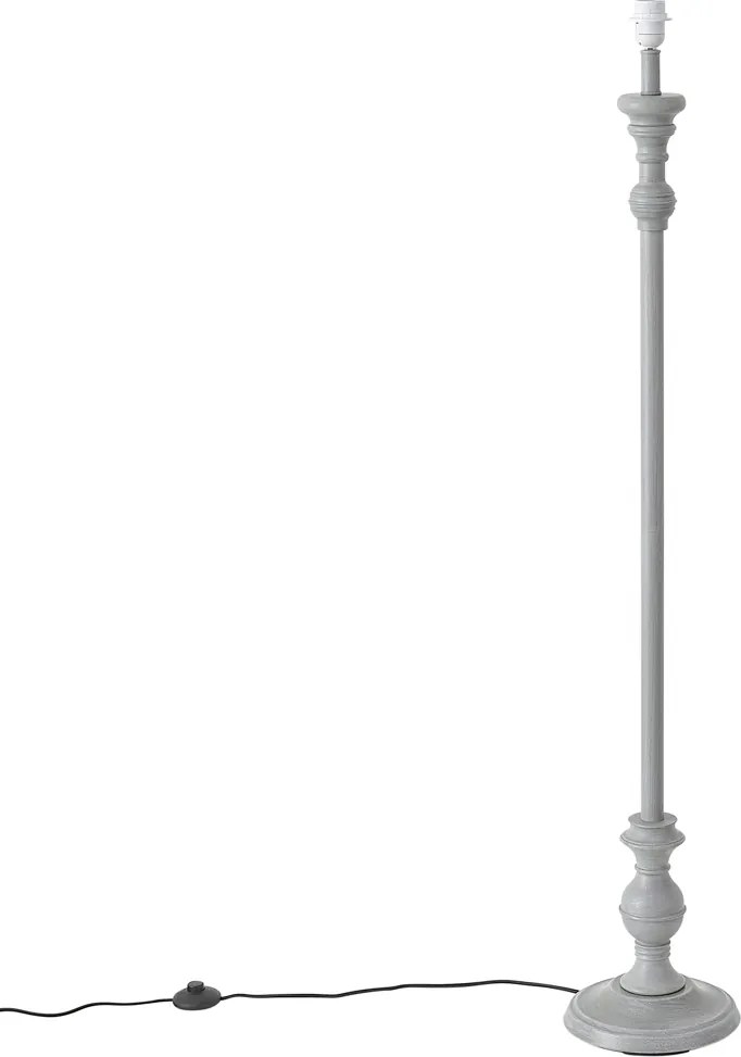 Klasyczna lampa podłogowa szara bez abażuru - Classico