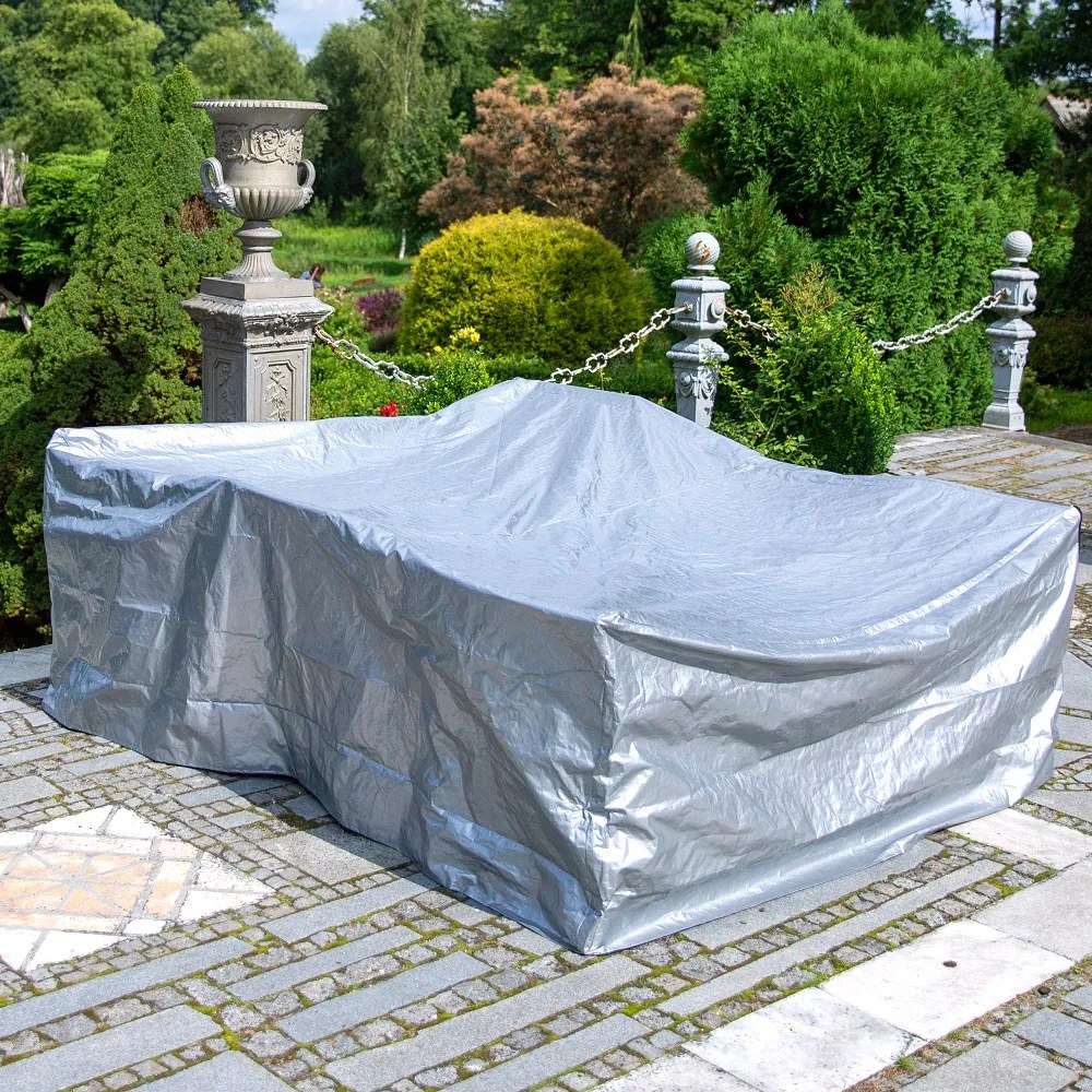 Pokrowiec na komplet mebli 240 x 200 x 88 cm szary PATIO