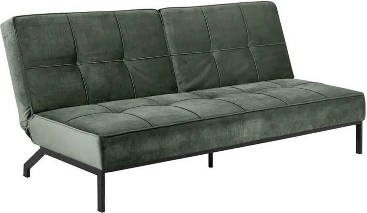 Pikowana sofa rozkładana z tkaniny aksamitnej Perugia VIC