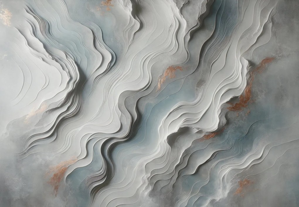 Fototapeta - Ściana z falami 3D (196x136 cm)