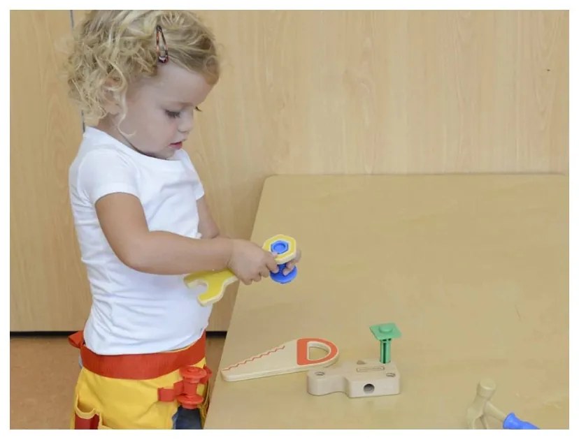 Pas z narzędziami stolarza 12 elementów masterkidz
