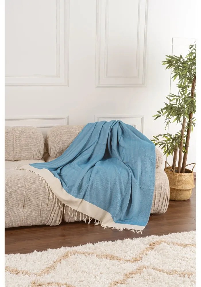 Turkusowy koc 150x200 cm Baliksirti – Mijolnir