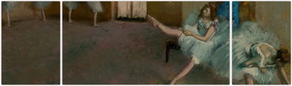 Obraz - Edgar Degas, Before the Ballet, reprodukcje (170x50 cm)