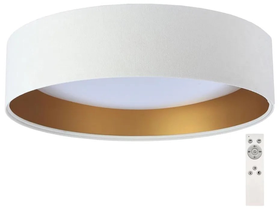 LED 24W SMART GALAXY stropní stmívatelné svítidlo bílá/zlatá + DO