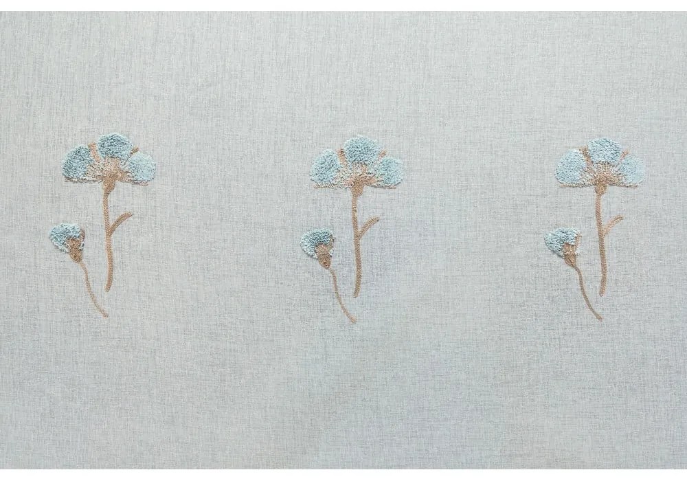 Biało-niebieska firanka 140x260 cm Elba – Mendola Fabrics