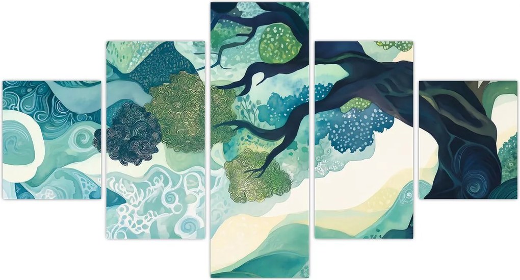 Obraz – Zielona korona drzewa życia (125x70 cm)
