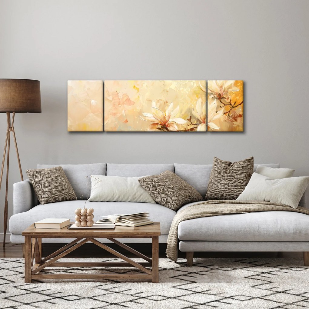 Obraz - Kwiaty (170x50 cm)