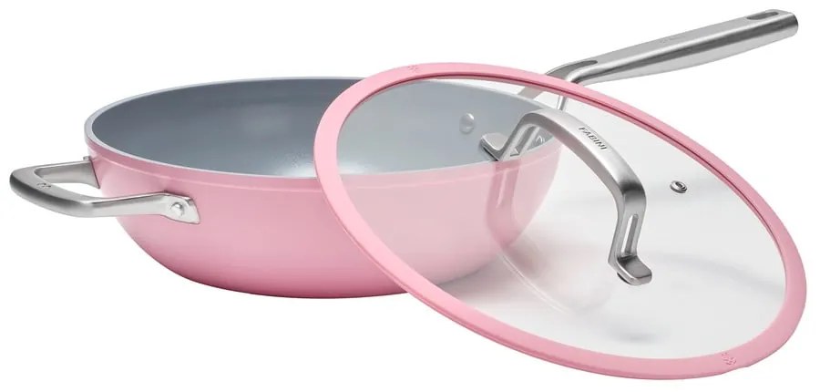 Patelnia z pokrywką/z powłoką ceramiczną wok ø 28 cm Meda 3.0 – FABINI
