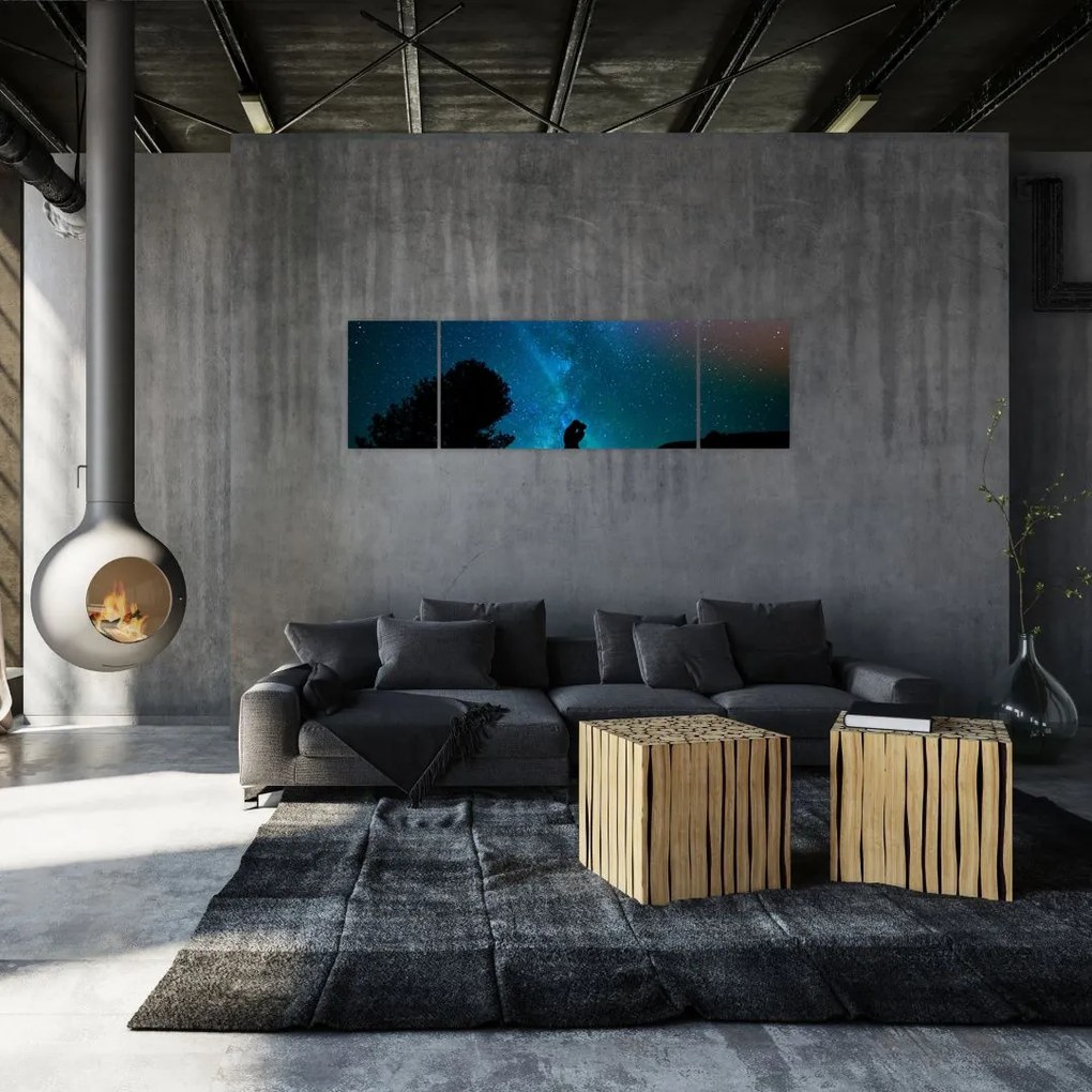 Obraz - Spotkanie pod gwiazdami (170x50 cm)