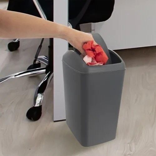 Orion Kosz na śmieci Waste wahadło 10 l, szary, 10 l