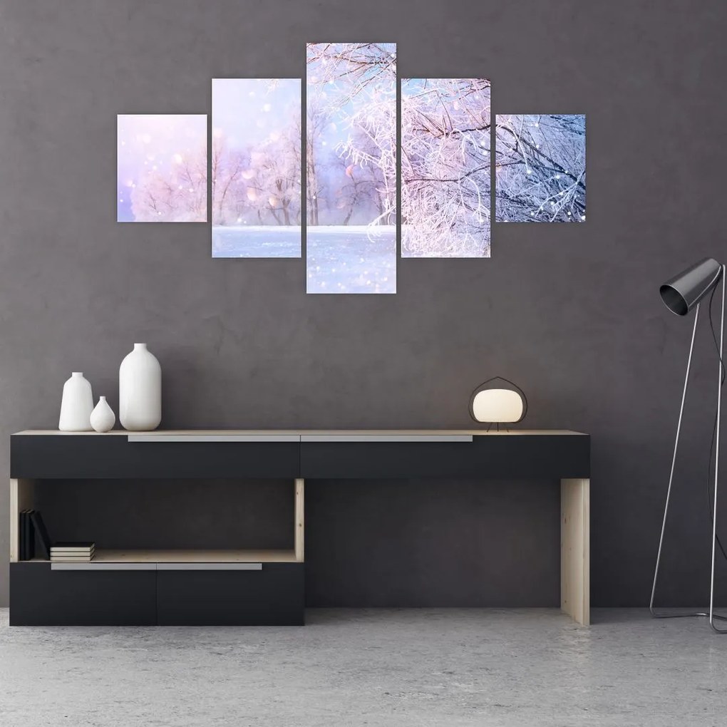Obraz - Mroźna zima (125x70 cm)