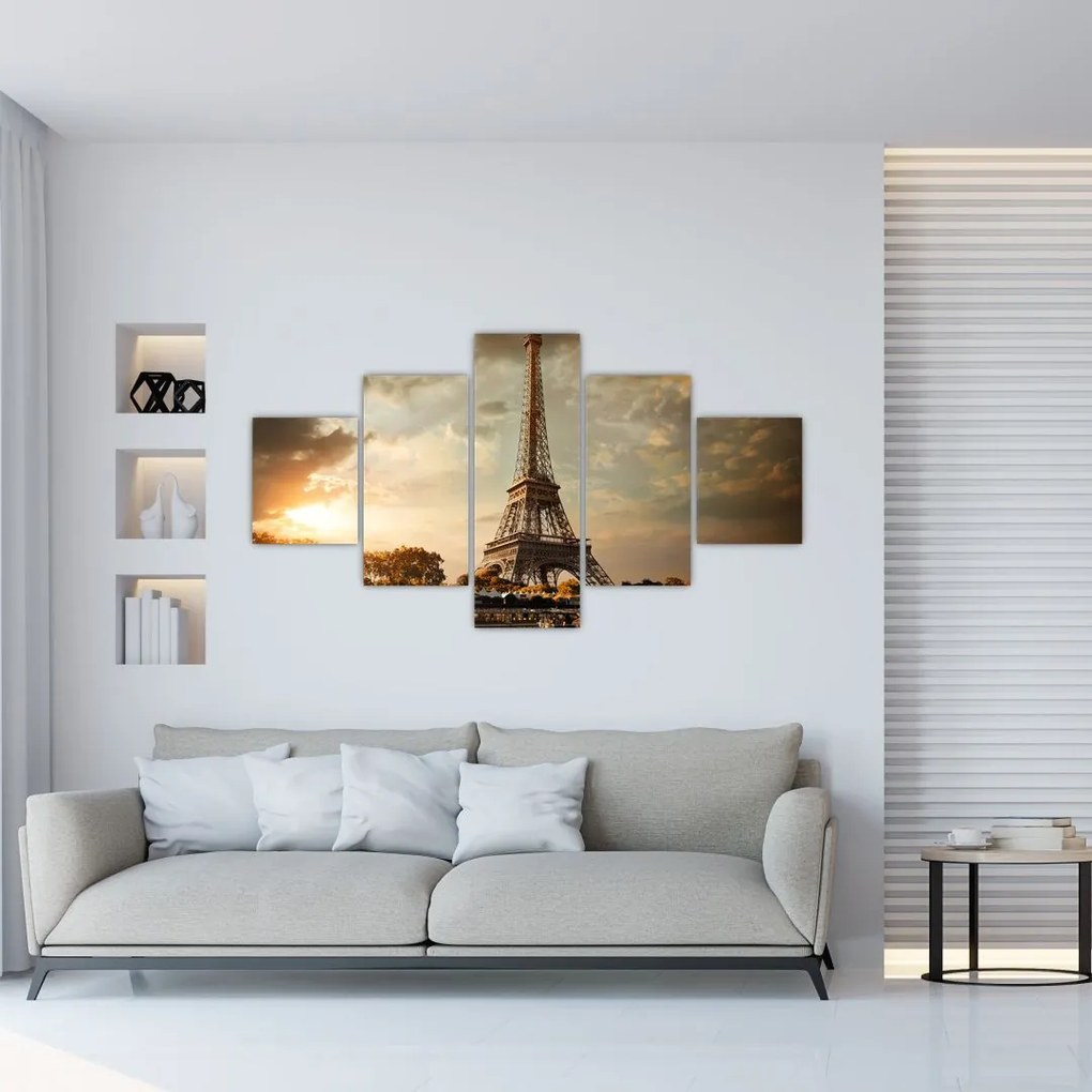 Obraz - Wieża Eiffla, Paryż, Francja (125x70 cm)
