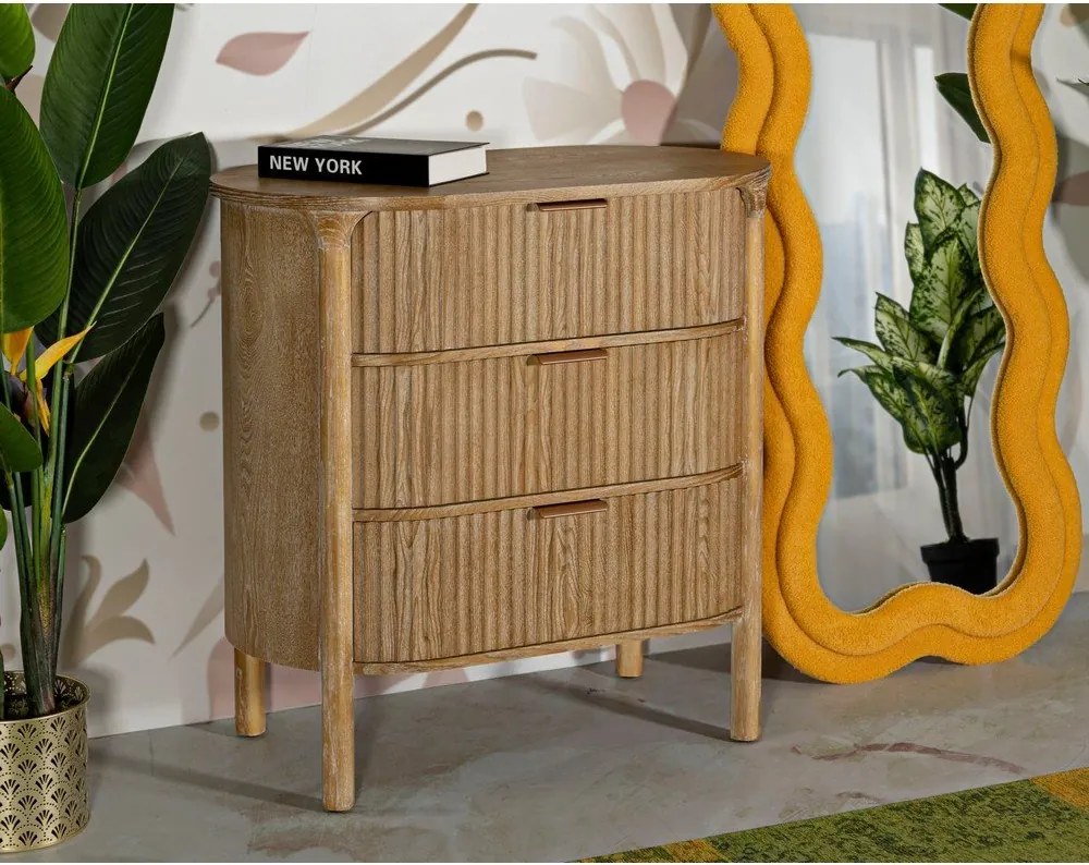 Komoda z litego drewna jodłowego w naturalnym kolorze 80,5x82x47 cm Gothenburg – Mauro Ferretti