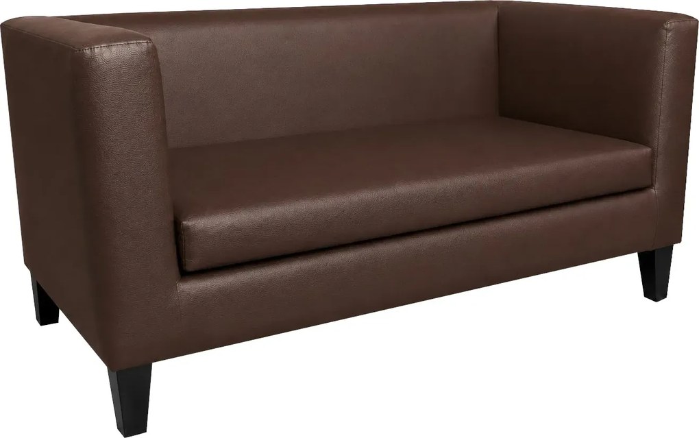 Sofa Monaco : Kolor nogi - Venge, Kolor tkaniny - EKO-SKÓRA - 2D, Typ tkaniny - Eko-skóra , Wysokość nogi - 15 cm