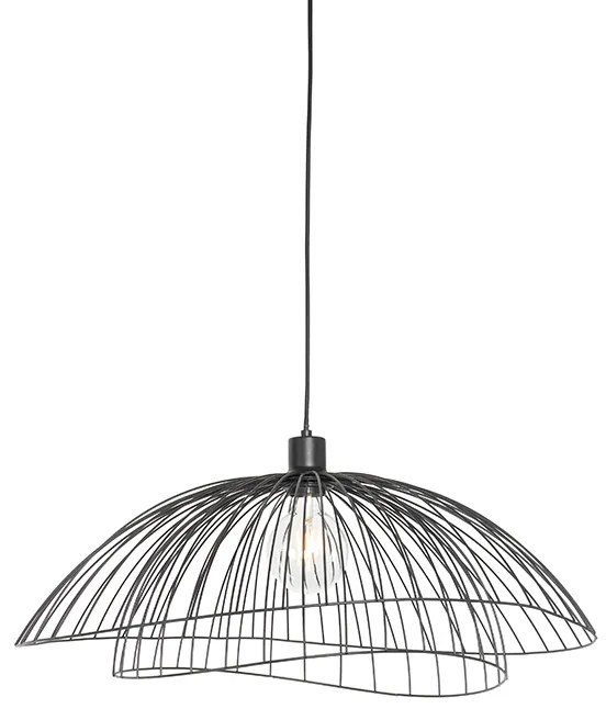 Designerska lampa wisząca czarna 60 cm - Pua