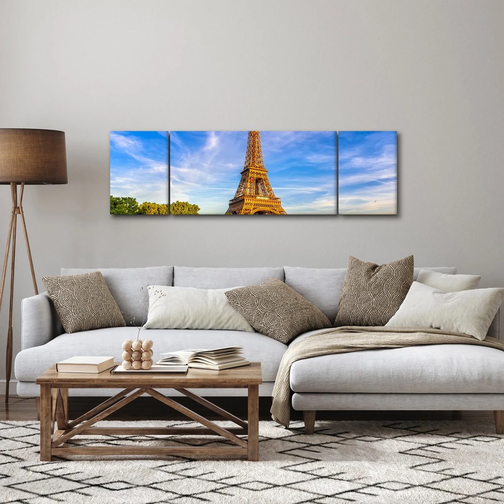 Obraz - Wieża Eiffla (170x50 cm)