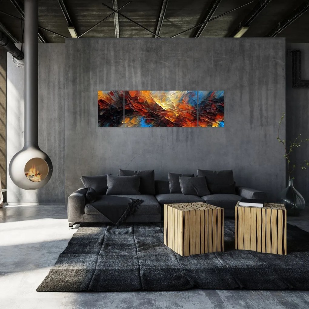 Obraz - Tekstura koloru (170x50 cm)